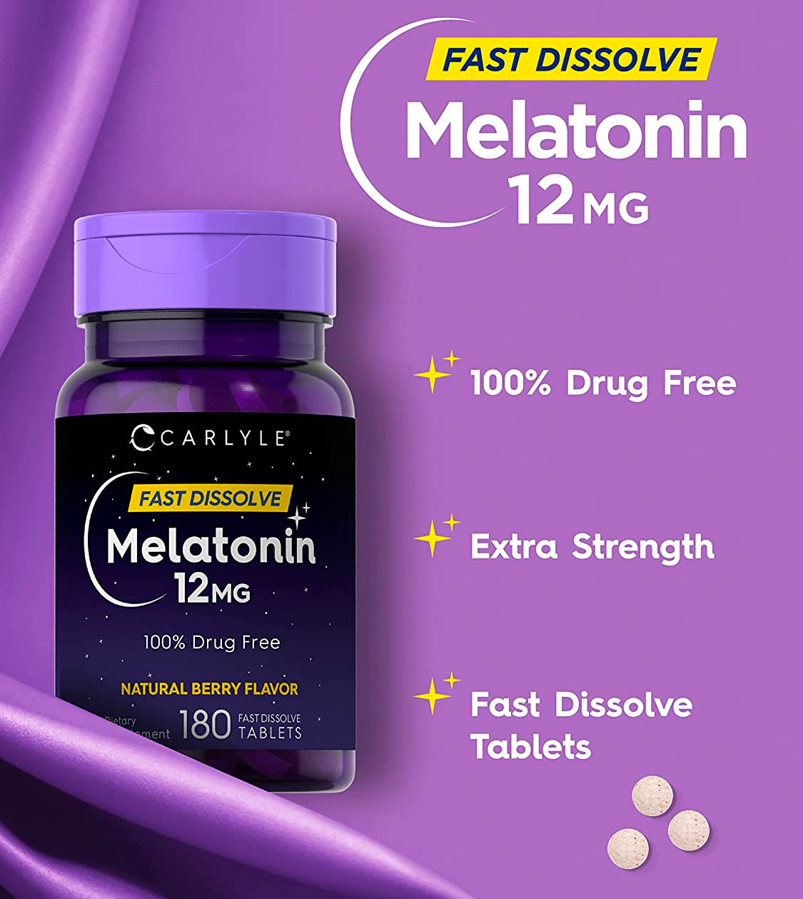 Product Review: Carlyle Melatonin 12mg Fast Dissolve tablets - My ...