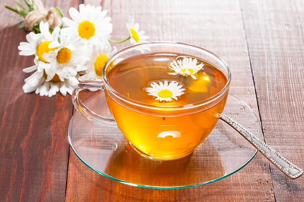 Chamomile tea cup